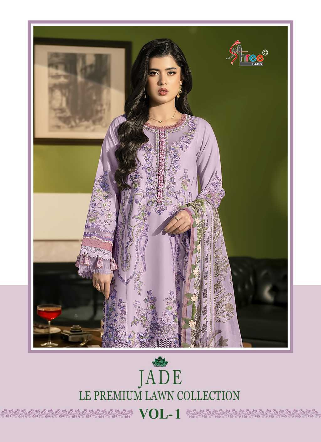 Shree Fabs Jade Le Premium Lawn Collection Vol 1 Chiffon Cotton Salwar Suit Catalog 6 Pcs (1) Shree Fabs Jade Le Premium Lawn Collection Vol 1 Chiffon Cotton Salwar Suit Catalog 6 Pcs - Image 2