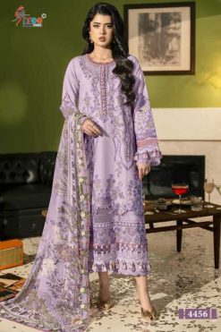 Shree Fabs Jade Le Premium Lawn Collection Vol 1 Chiffon Cotton Salwar Suit Catalog 6 Pcs