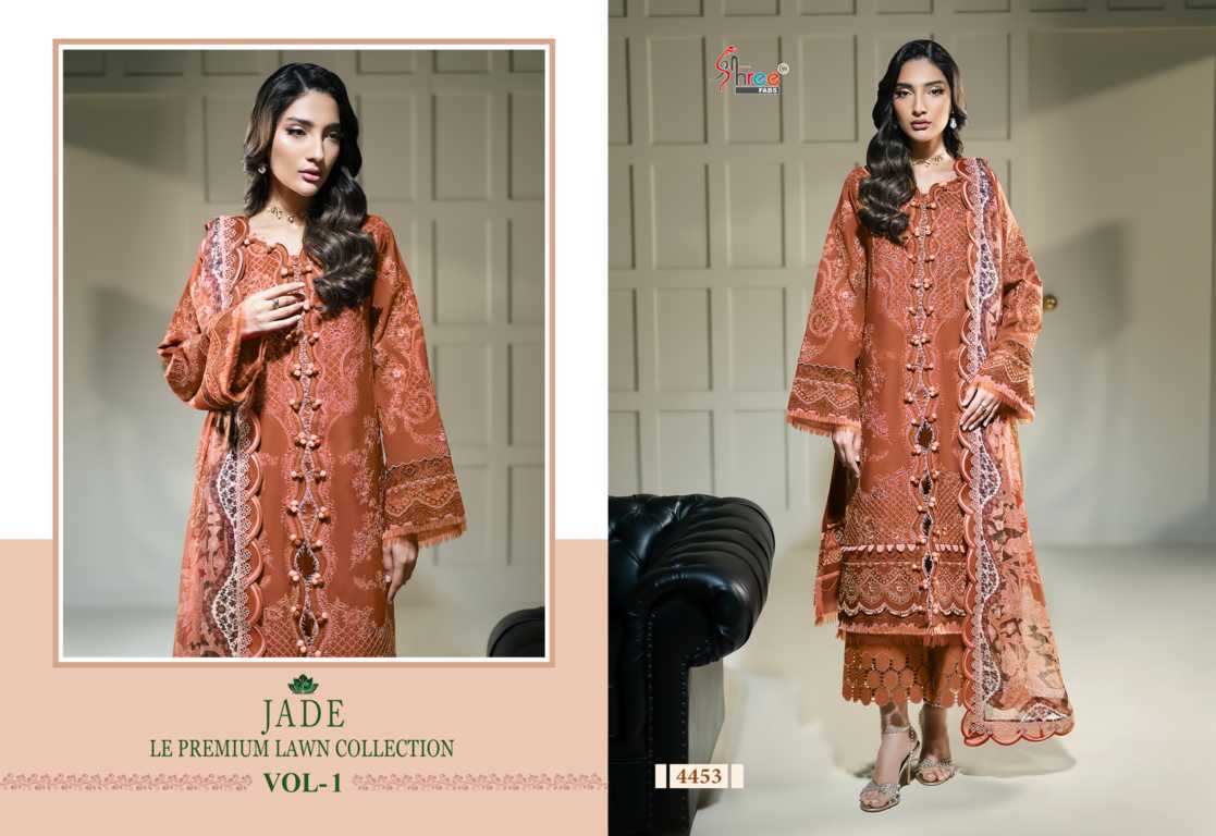 Shree Fabs Jade Le Premium Lawn Collection Vol 1 Chiffon Cotton Salwar Suit Catalog 6 Pcs (3) Shree Fabs Jade Le Premium Lawn Collection Vol 1 Chiffon Cotton Salwar Suit Catalog 6 Pcs - Image 4