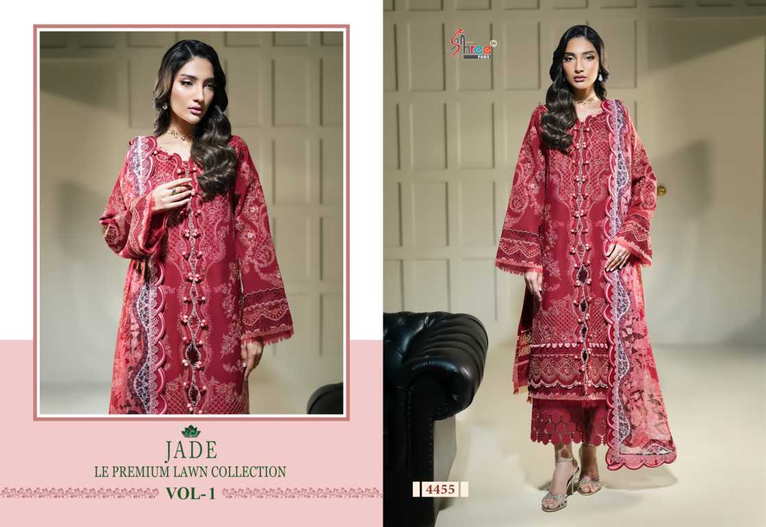 Shree Fabs Jade Le Premium Lawn Collection Vol 1 Chiffon Cotton Salwar Suit Catalog 6 Pcs (5) Shree Fabs Jade Le Premium Lawn Collection Vol 1 Chiffon Cotton Salwar Suit Catalog 6 Pcs - Image 6