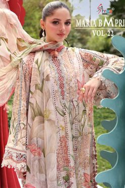 Shree Fabs Maria B M Print Vol 22 Chiffon Cotton Salwar Suit Catalog 6 Pcs 247x371 - Surat Fabrics