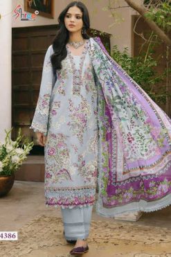 Shree Fabs Ombre Lawn Collection 26 Vol 24 Chiffon Cotton Salwar Suit Catalog 6 Pcs