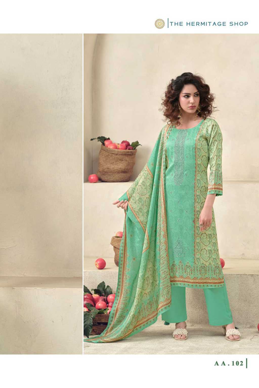 The Heritage Shop Aaranya Vol 5 Cotton Salwar Suit Catalog 4 Pcs (3) The Heritage Shop Aaranya Vol 5 Cotton Salwar Suit Catalog 4 Pcs - Image 4