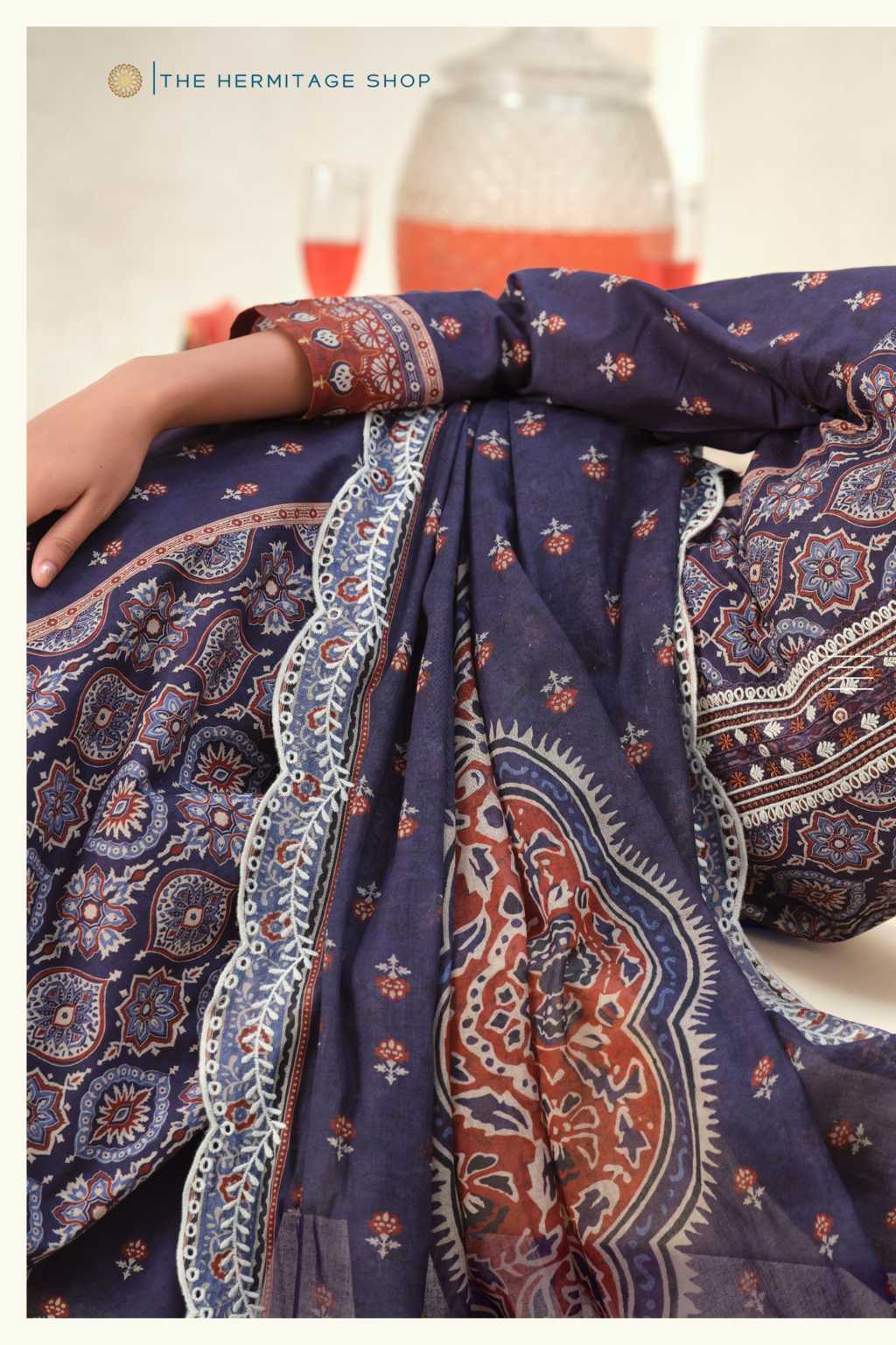 The Heritage Shop Ajrakh Vol 1 Cotton Salwar Suit Catalog 4 Pcs (11) The Heritage Shop Ajrakh Vol 1 Cotton Salwar Suit Catalog 4 Pcs - Image 12