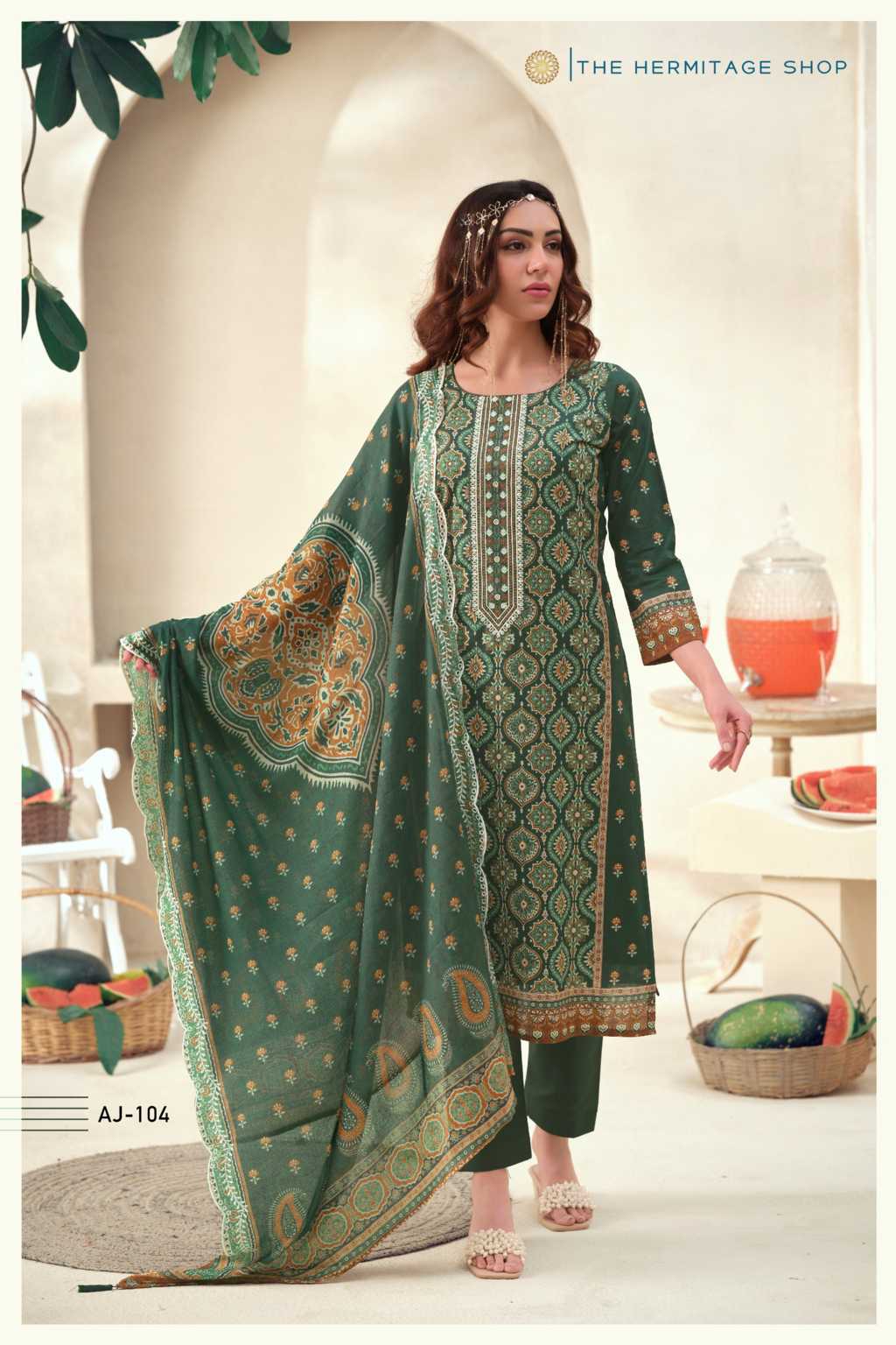 The Heritage Shop Ajrakh Vol 1 Cotton Salwar Suit Catalog 4 Pcs (17) The Heritage Shop Ajrakh Vol 1 Cotton Salwar Suit Catalog 4 Pcs - Image 18