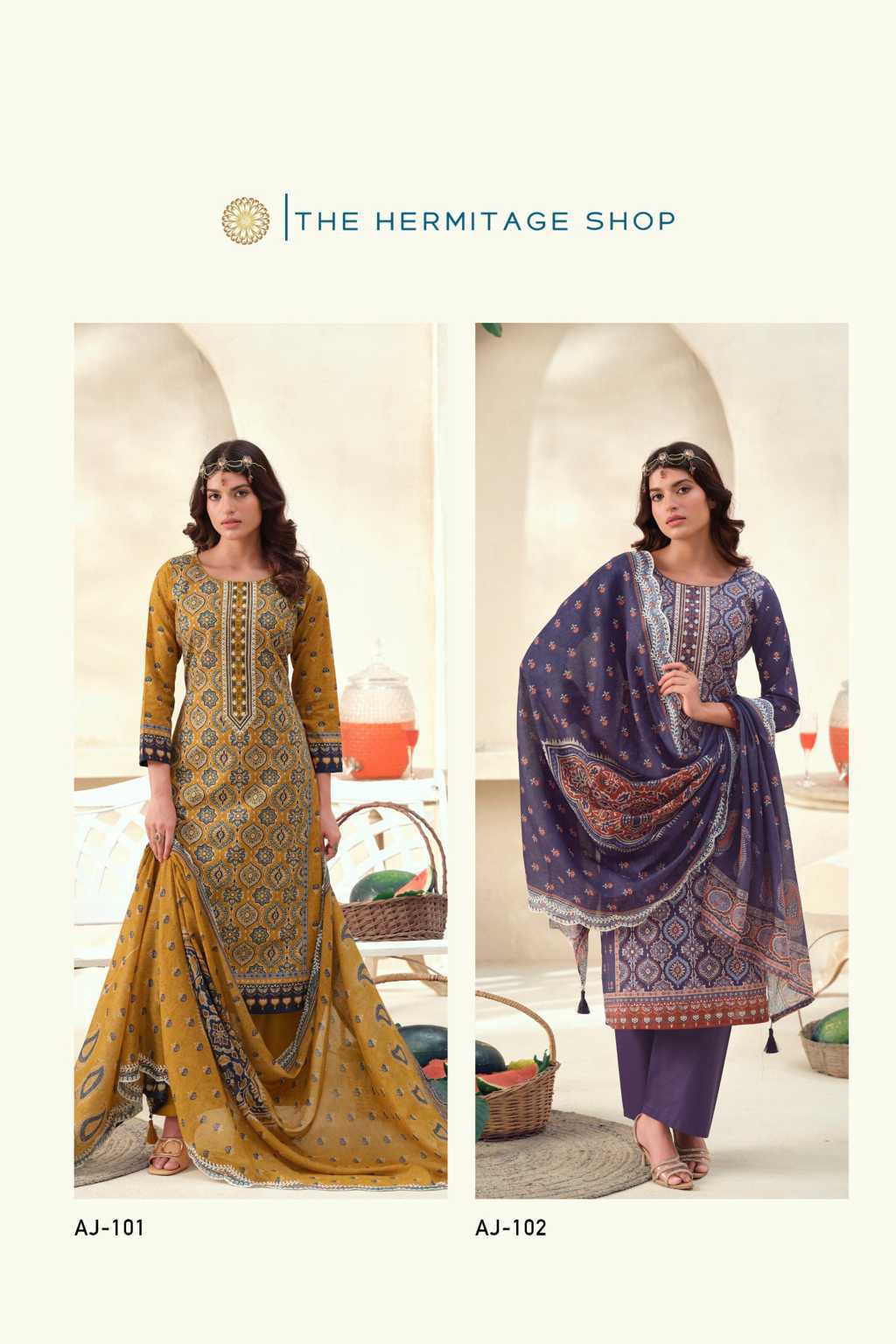 The Heritage Shop Ajrakh Vol 1 Cotton Salwar Suit Catalog 4 Pcs (20) The Heritage Shop Ajrakh Vol 1 Cotton Salwar Suit Catalog 4 Pcs - Image 21