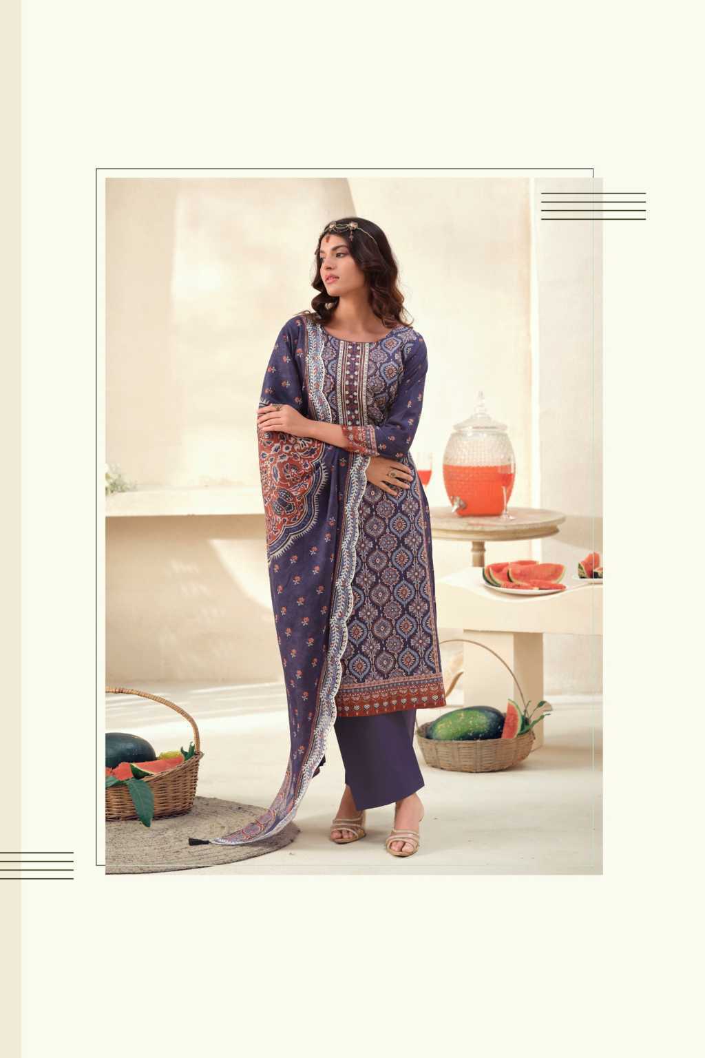 The Heritage Shop Ajrakh Vol 1 Cotton Salwar Suit Catalog 4 Pcs (3) The Heritage Shop Ajrakh Vol 1 Cotton Salwar Suit Catalog 4 Pcs - Image 4