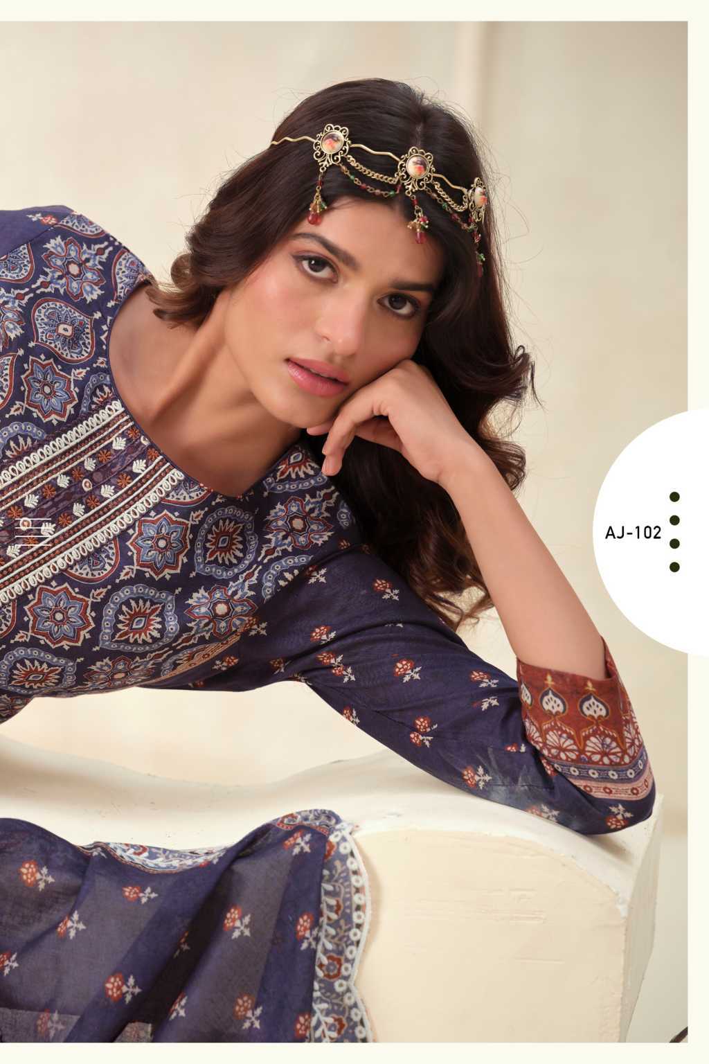 The Heritage Shop Ajrakh Vol 1 Cotton Salwar Suit Catalog 4 Pcs (9) The Heritage Shop Ajrakh Vol 1 Cotton Salwar Suit Catalog 4 Pcs - Image 10