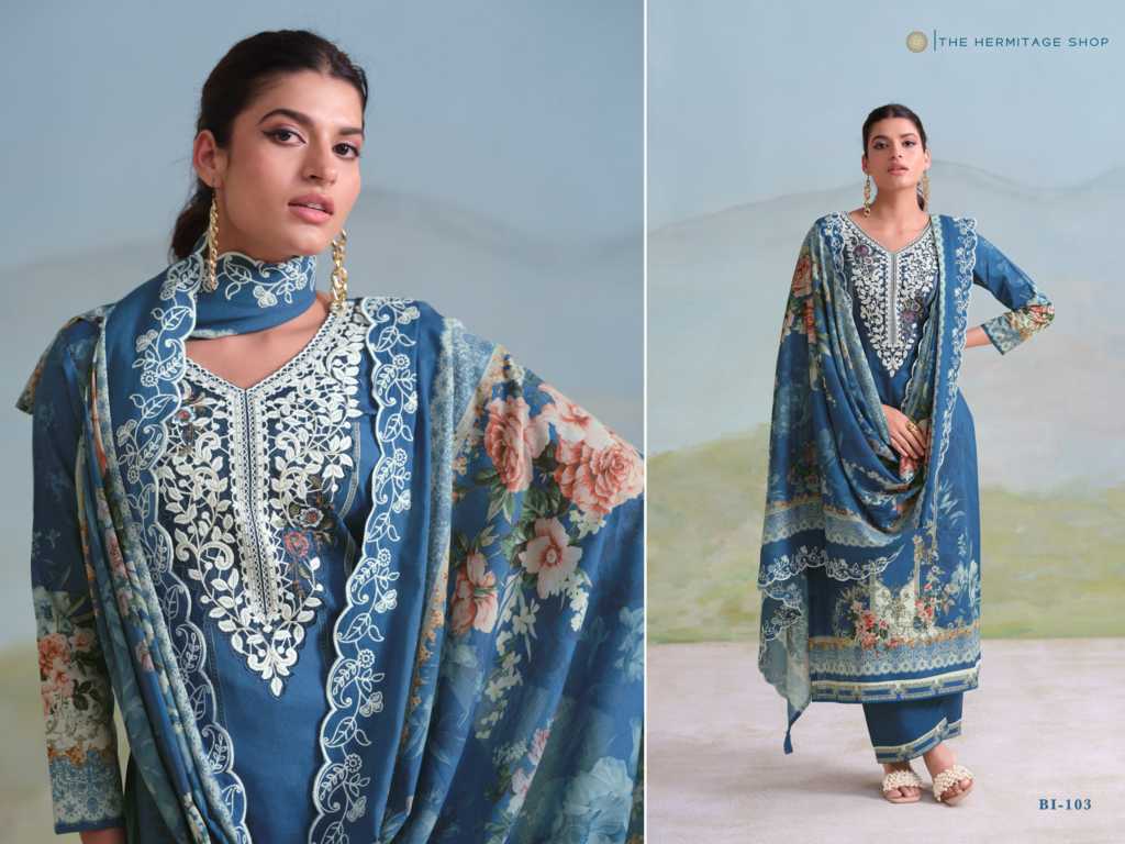 The Heritage Shop Binsaeed Cotton Salwar Suit Catalog 4 Pcs - Image 11