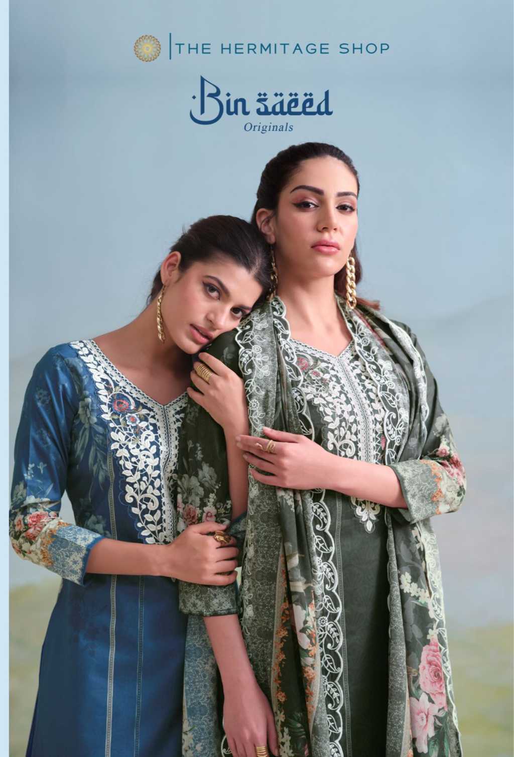 The Heritage Shop Binsaeed Cotton Salwar Suit Catalog 4 Pcs - Image 12