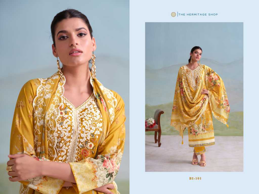 The Heritage Shop Binsaeed Cotton Salwar Suit Catalog 4 Pcs - Image 4