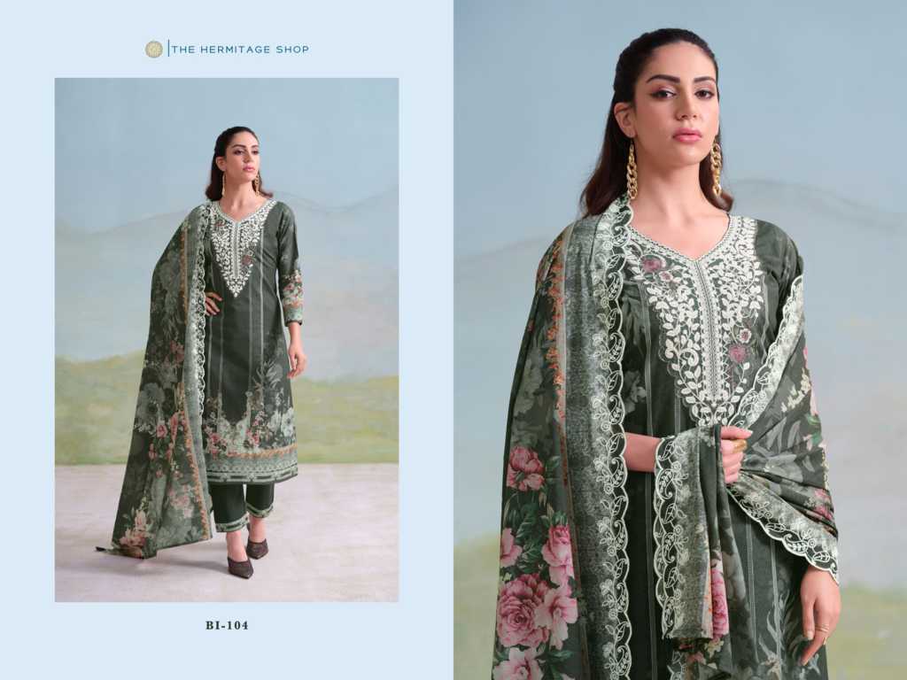 The Heritage Shop Binsaeed Cotton Salwar Suit Catalog 4 Pcs - Image 7