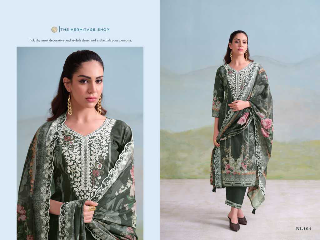 The Heritage Shop Binsaeed Cotton Salwar Suit Catalog 4 Pcs - Image 8