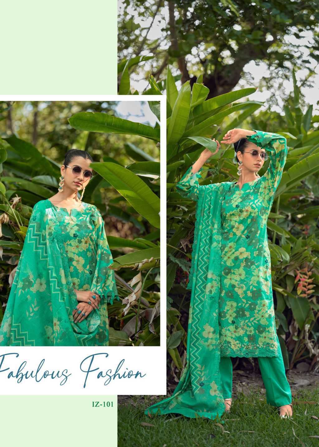 The Heritage Shop Iznik Vol 2 Cotton Salwar Suit Catalog 4 Pcs - Image 13