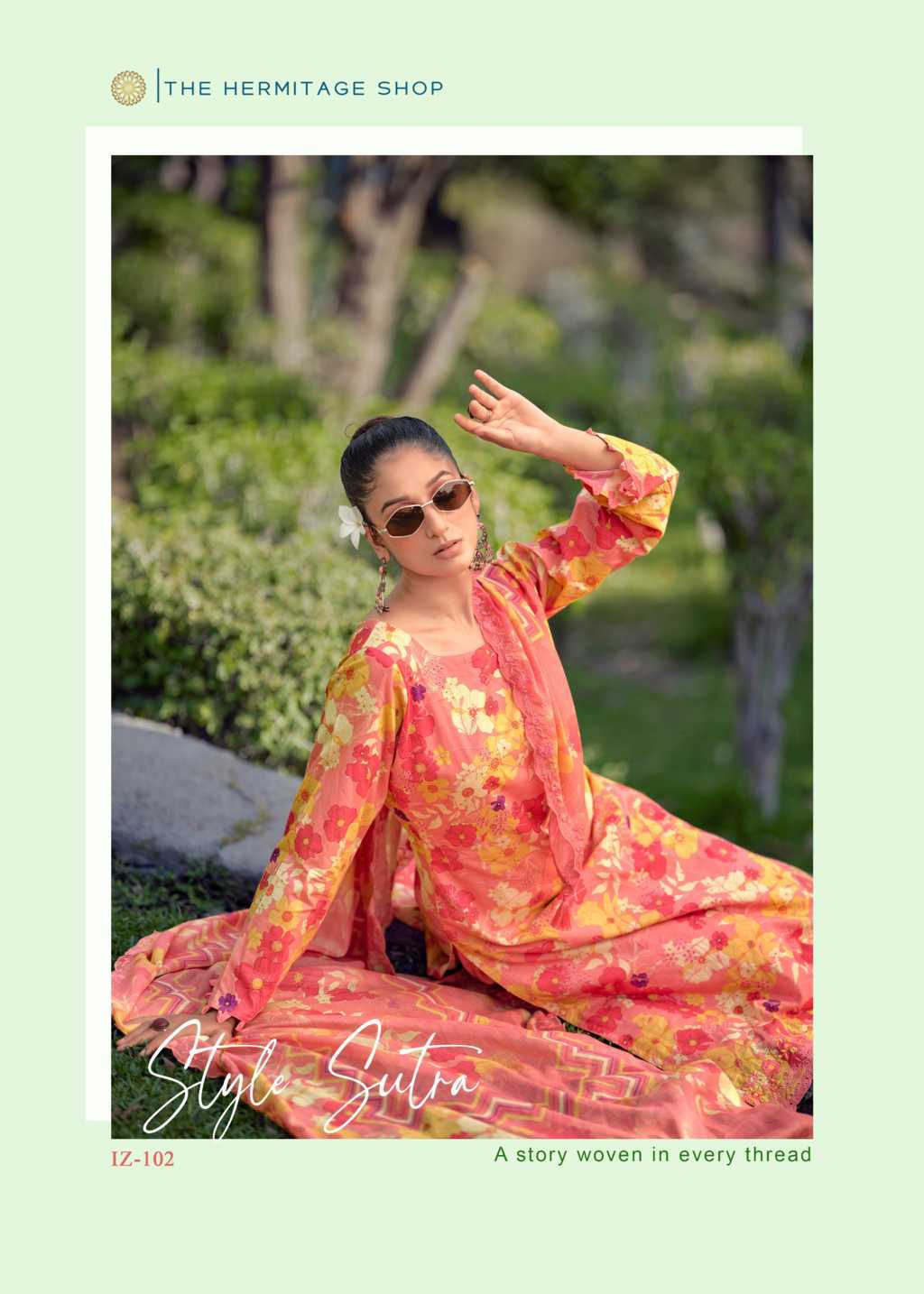 The Heritage Shop Iznik Vol 2 Cotton Salwar Suit Catalog 4 Pcs - Image 14