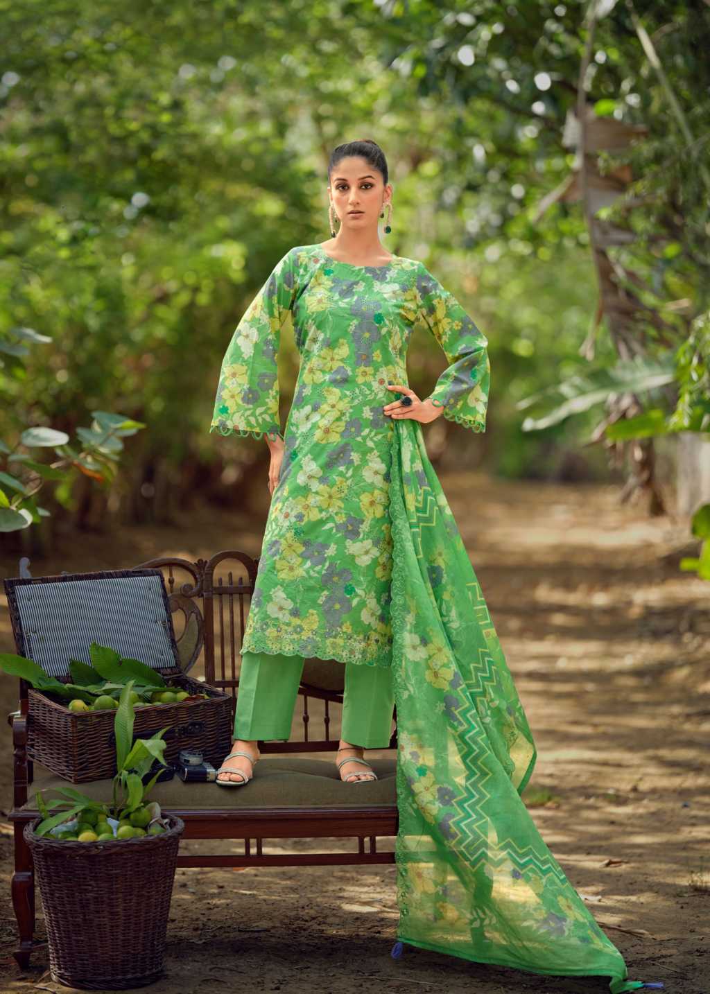 The Heritage Shop Iznik Vol 2 Cotton Salwar Suit Catalog 4 Pcs - Image 16