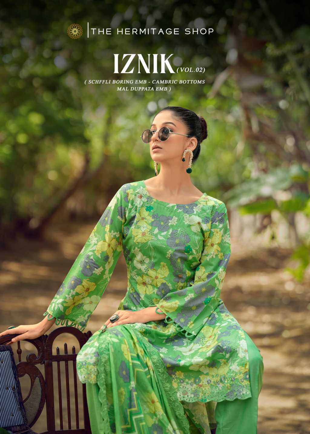 The Heritage Shop Iznik Vol 2 Cotton Salwar Suit Catalog 4 Pcs - Image 3
