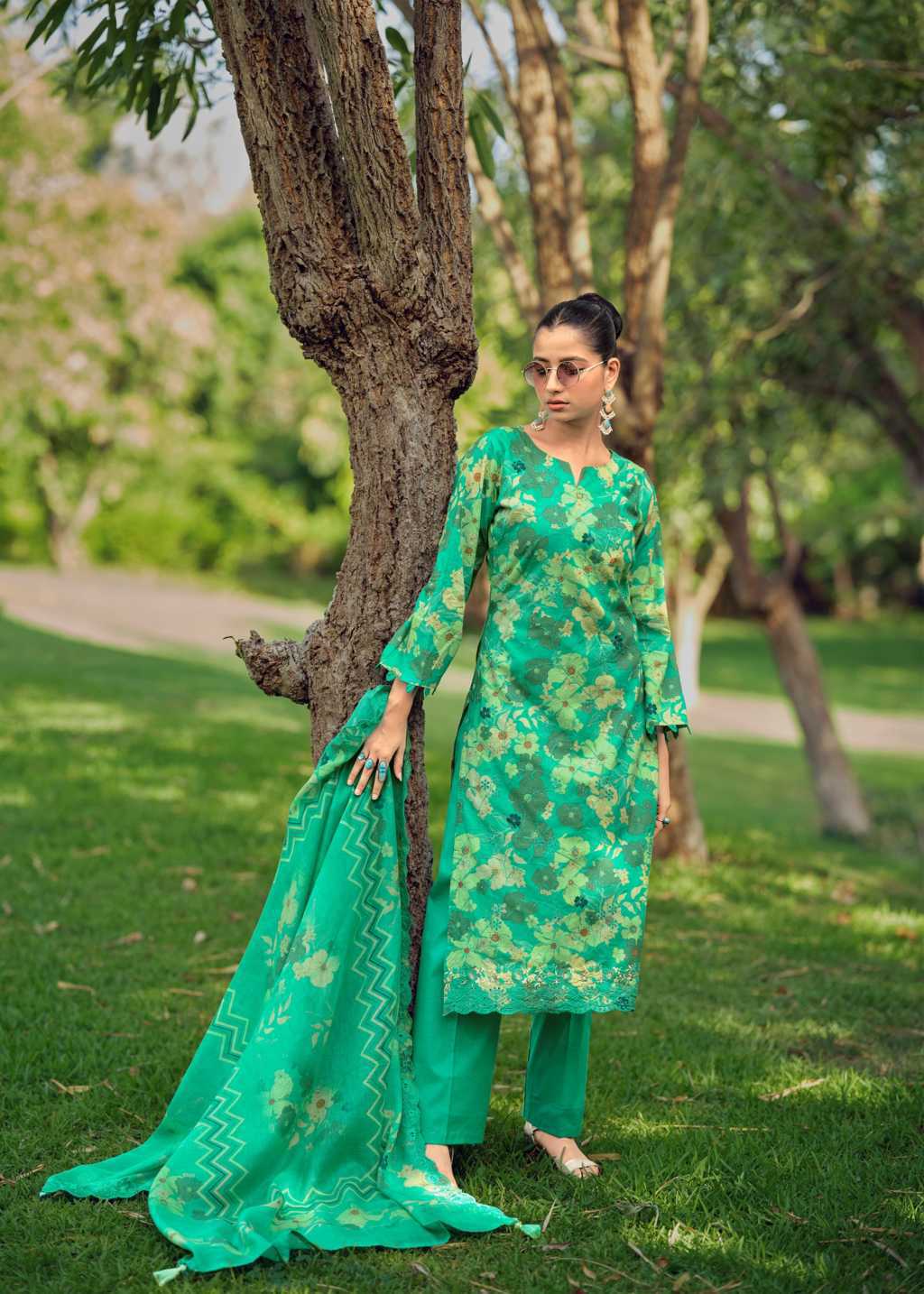 The Heritage Shop Iznik Vol 2 Cotton Salwar Suit Catalog 4 Pcs - Image 22