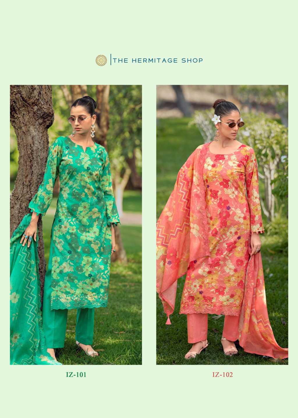 The Heritage Shop Iznik Vol 2 Cotton Salwar Suit Catalog 4 Pcs - Image 23