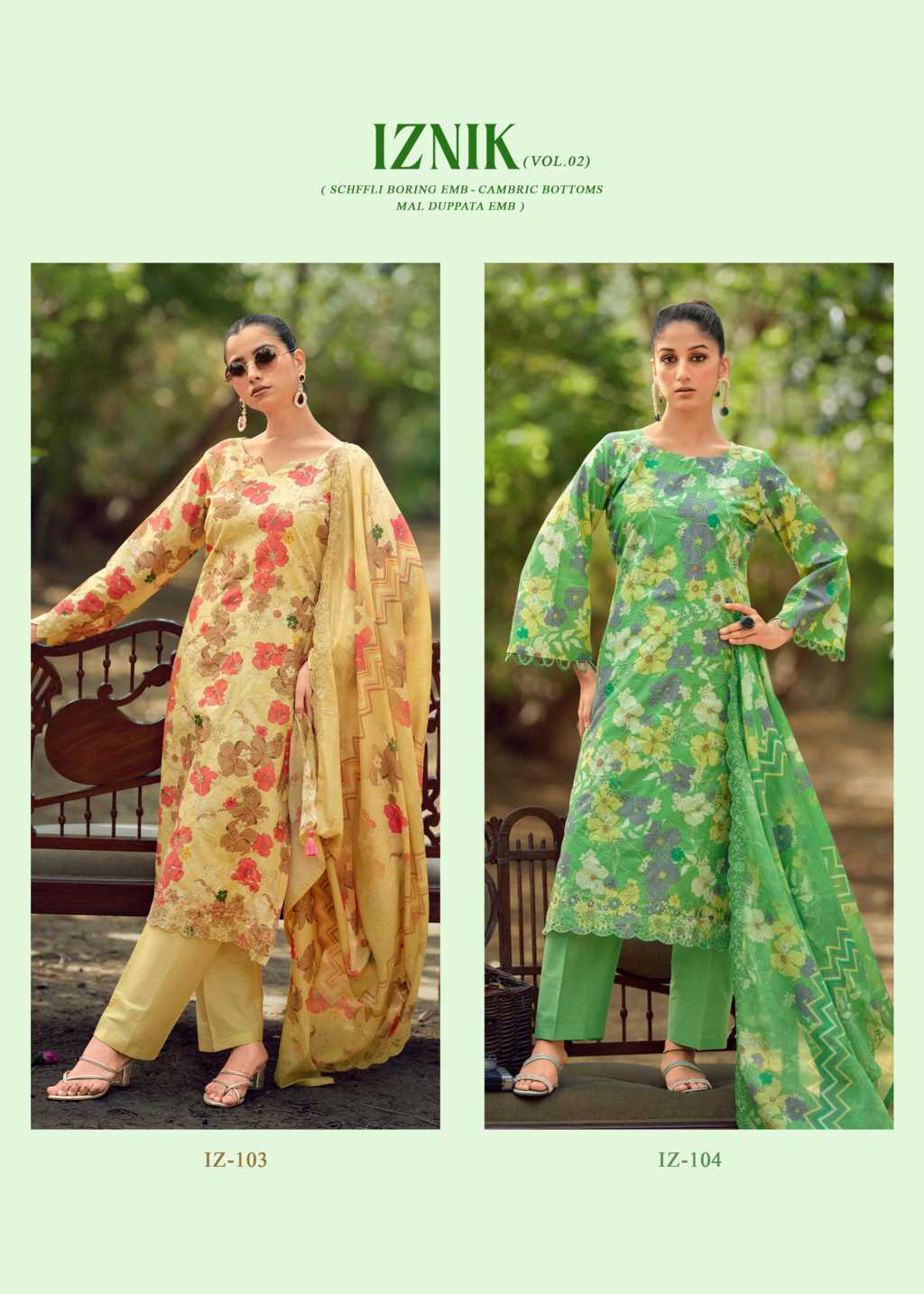 The Heritage Shop Iznik Vol 2 Cotton Salwar Suit Catalog 4 Pcs - Image 24