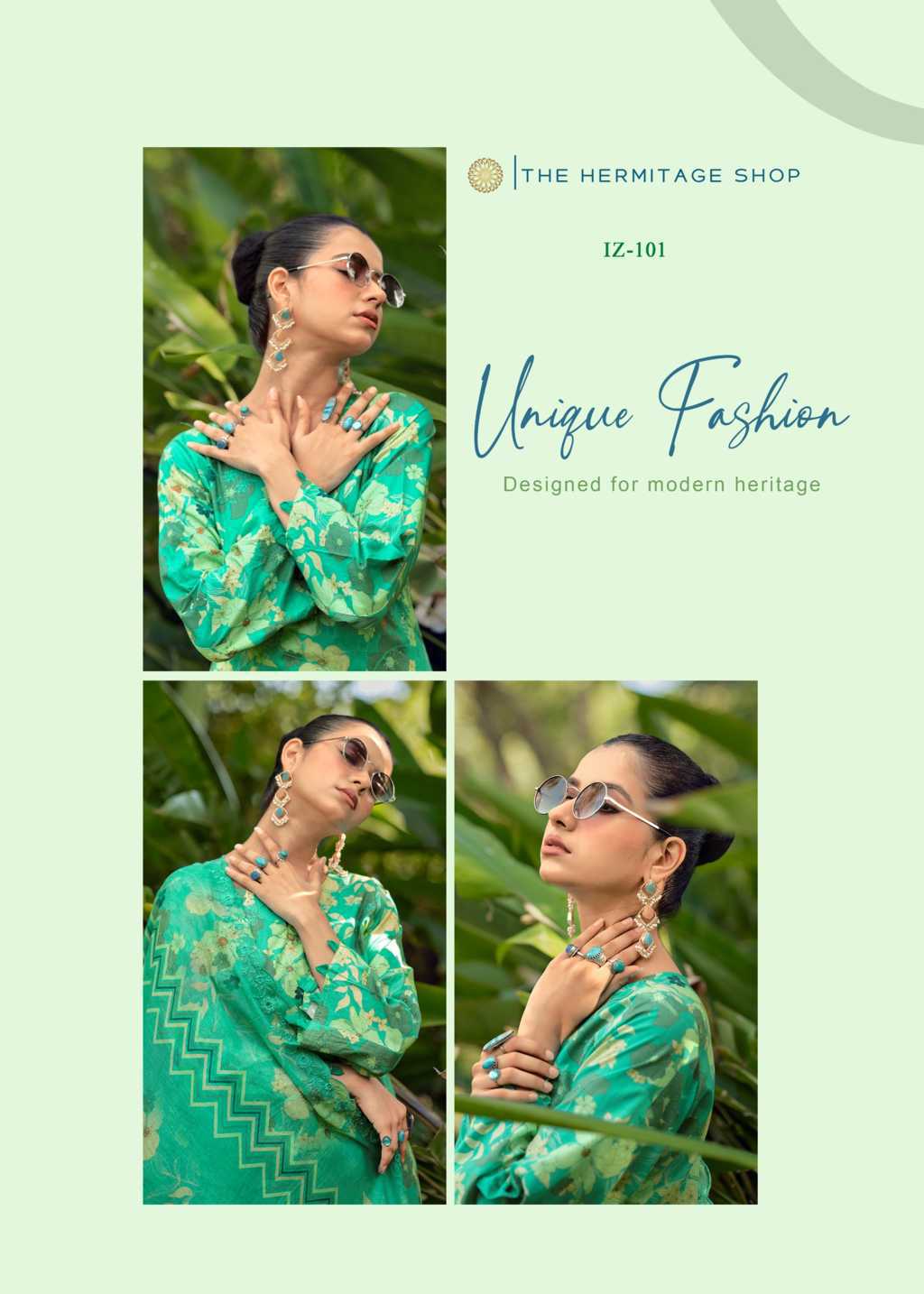 The Heritage Shop Iznik Vol 2 Cotton Salwar Suit Catalog 4 Pcs - Image 5