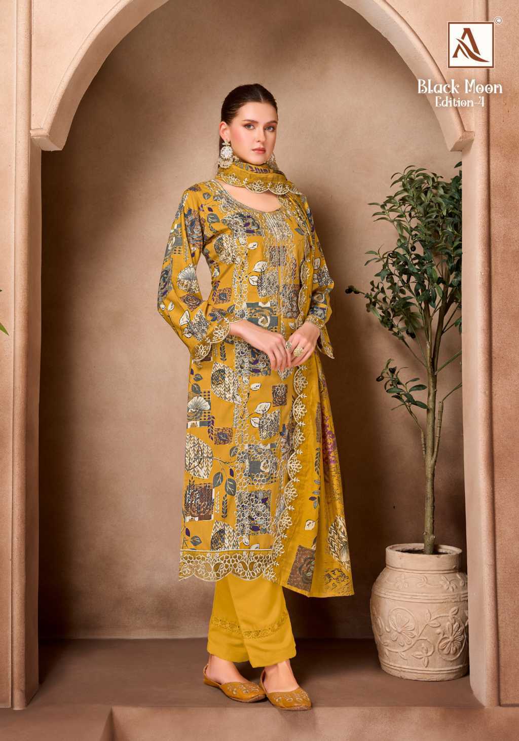 Alok Black Moon Vol 4 Viscose Salwar Suit Catalog 6 Pcs (13) Alok Black Moon Vol 4 Viscose Salwar Suit Catalog 6 Pcs - Image 14