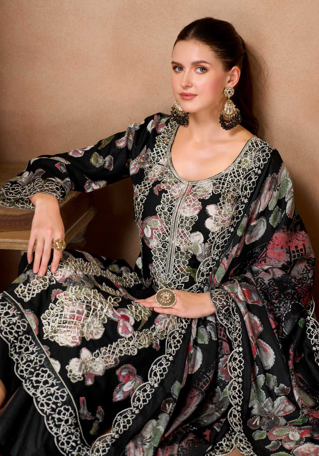Alok Black Moon Vol 4 Viscose Salwar Suit Catalog 6 Pcs (2) Alok Black Moon Vol 4 Viscose Salwar Suit Catalog 6 Pcs - Image 3
