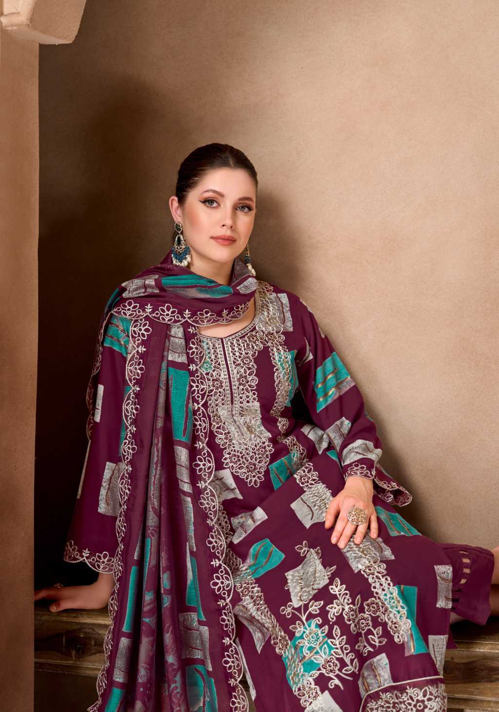 Alok Black Moon Vol 4 Viscose Salwar Suit Catalog 6 Pcs (7) Alok Black Moon Vol 4 Viscose Salwar Suit Catalog 6 Pcs - Image 8