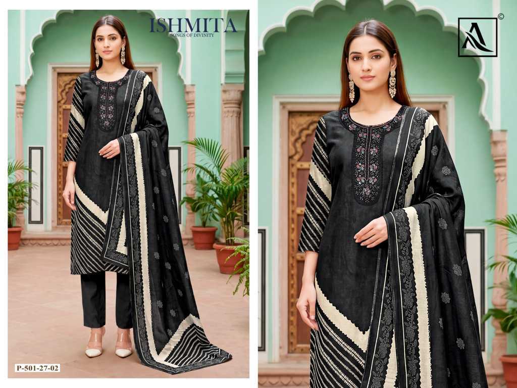Alok Ishmita Viscose Salwar Suit Catalog 4 Pcs (1) Alok Ishmita Viscose Salwar Suit Catalog 4 Pcs - Image 2