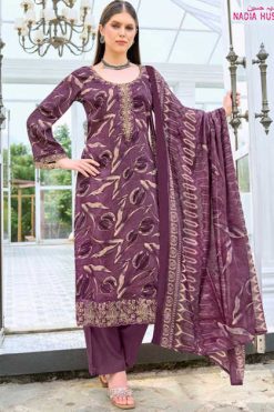 Alok Nadia Hussain Cotton Salwar Suit Catalog 4 Pcs