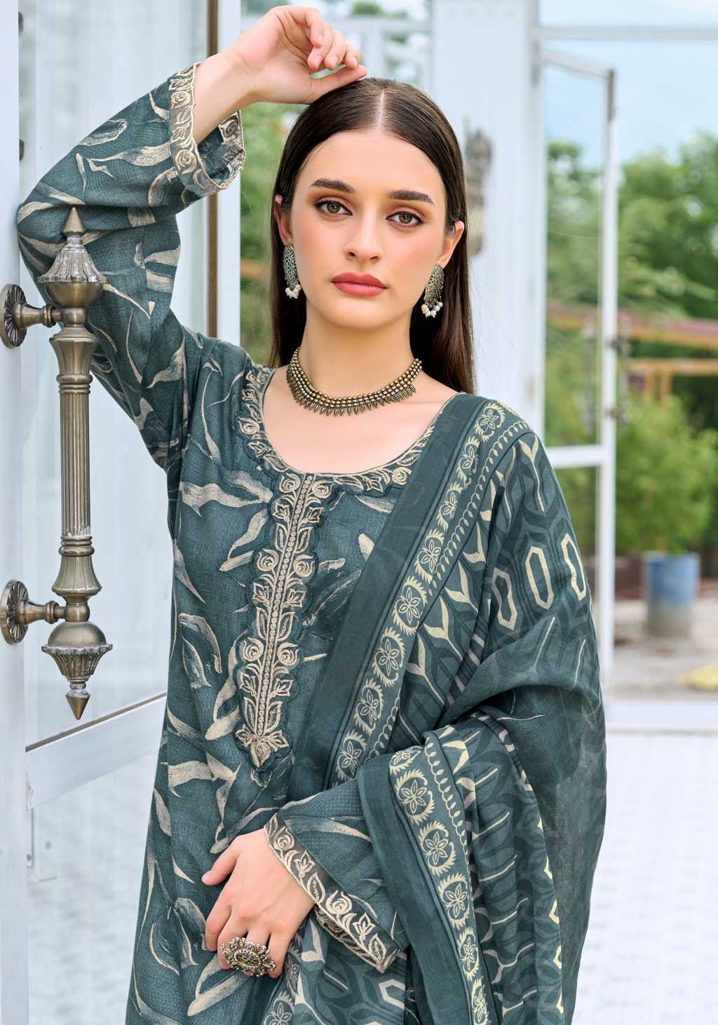 Alok Nadia Hussain Cotton Salwar Suit Catalog 4 Pcs (8) Alok Nadia Hussain Cotton Salwar Suit Catalog 4 Pcs - Image 9