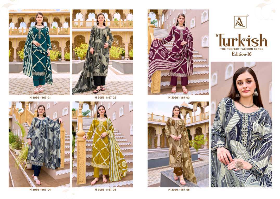 Alok Turkish Vol 16 Viscose Salwar Suit Catalog 6 Pcs (11) Alok Turkish Vol 16 Viscose Salwar Suit Catalog 6 Pcs - Image 12