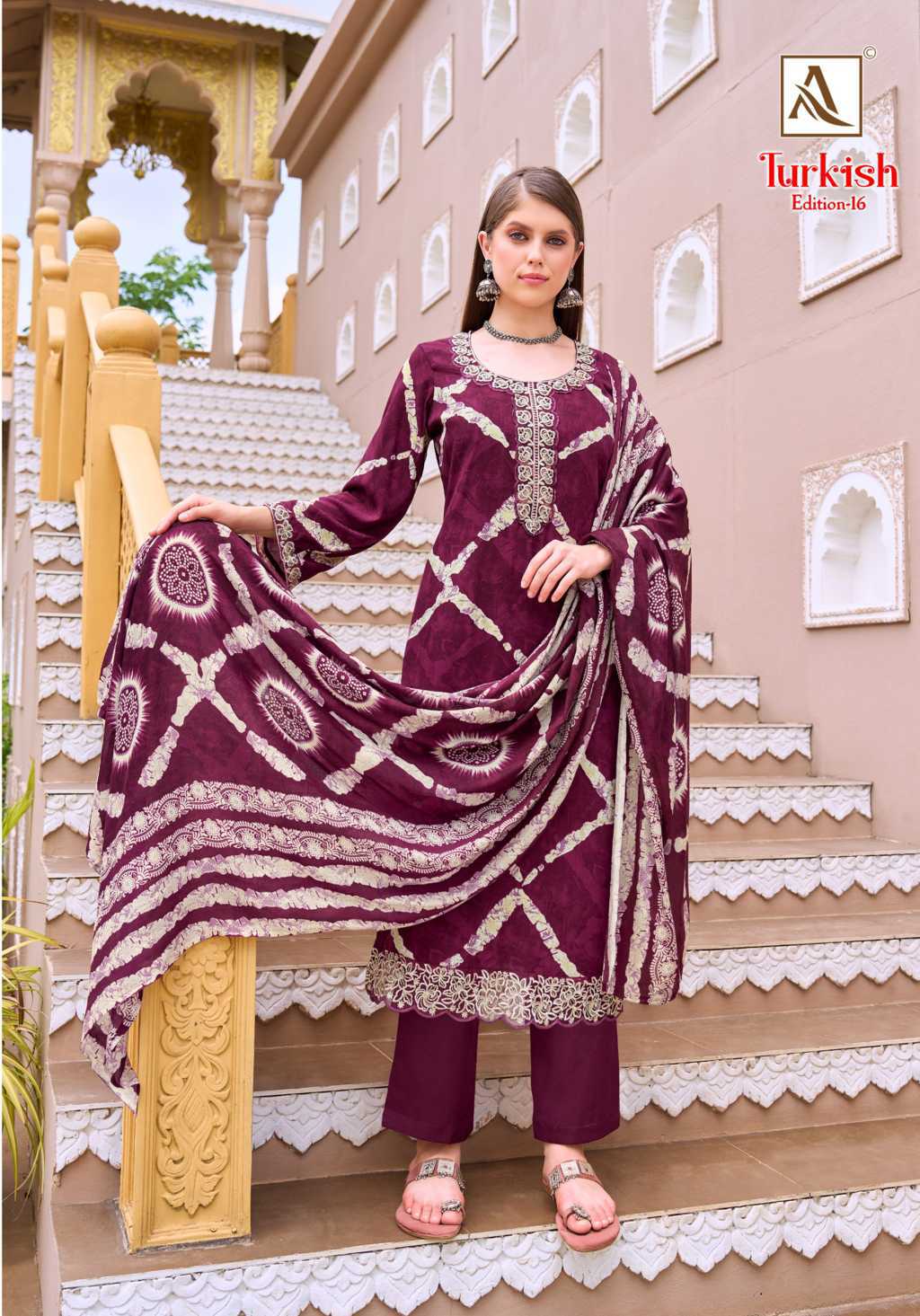 Alok Turkish Vol 16 Viscose Salwar Suit Catalog 6 Pcs (6) Alok Turkish Vol 16 Viscose Salwar Suit Catalog 6 Pcs - Image 7