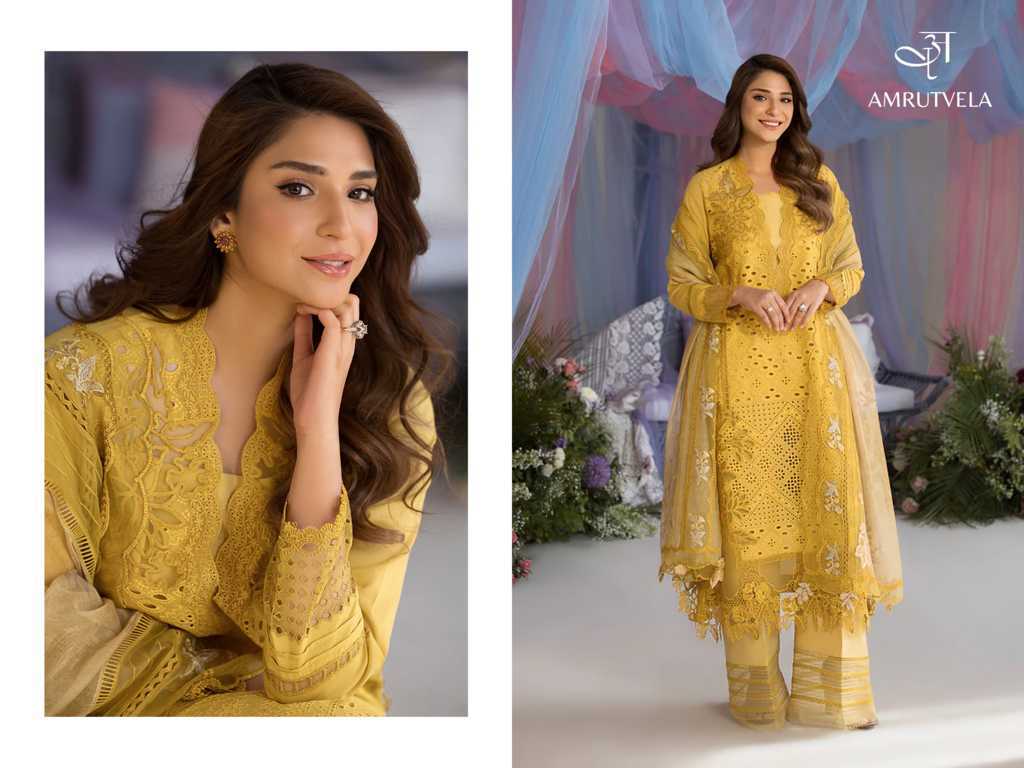 Amrutvela Sobia Nazir Luxury Lawn Vol 1 Cotton Salwar Suit Catalog 6 Pcs (10) Amrutvela Sobia Nazir Luxury Lawn Vol 1 Cotton Salwar Suit Catalog 6 Pcs - Image 11
