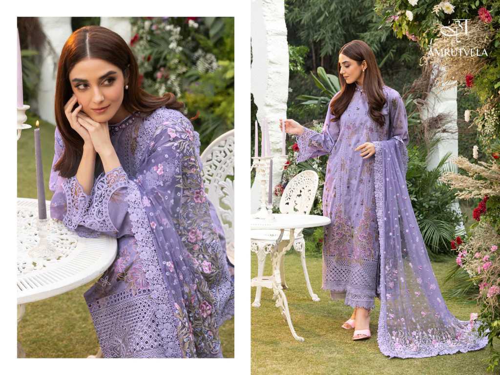 Amrutvela Sobia Nazir Luxury Lawn Vol 1 Cotton Salwar Suit Catalog 6 Pcs (2) Amrutvela Sobia Nazir Luxury Lawn Vol 1 Cotton Salwar Suit Catalog 6 Pcs - Image 3