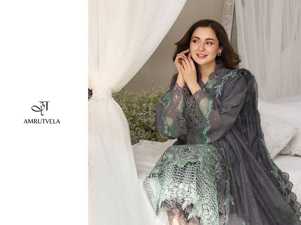 Amrutvela Sobia Nazir Luxury Lawn Vol 1 Cotton Salwar Suit Catalog 6 Pcs (4) Amrutvela Sobia Nazir Luxury Lawn Vol 1 Cotton Salwar Suit Catalog 6 Pcs - Image 5
