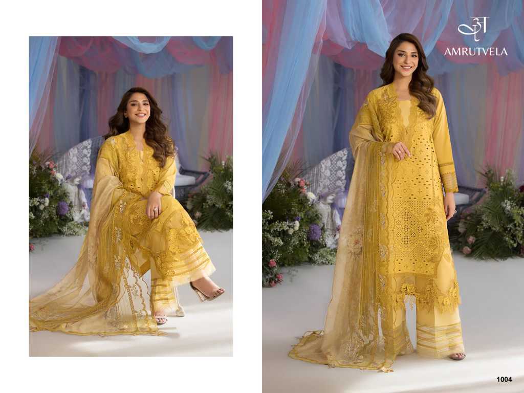 Amrutvela Sobia Nazir Luxury Lawn Vol 1 Cotton Salwar Suit Catalog 6 Pcs (9) Amrutvela Sobia Nazir Luxury Lawn Vol 1 Cotton Salwar Suit Catalog 6 Pcs - Image 10