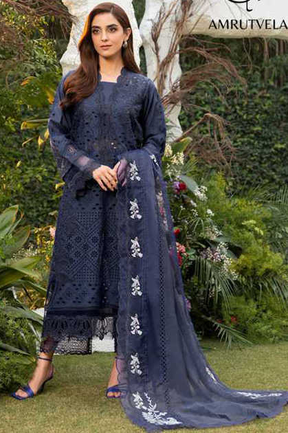 Amrutvela Sobia Nazir Luxury Lawn Vol 1 Cotton Salwar Suit Catalog 6 Pcs Amrutvela Sobia Nazir Luxury Lawn Vol 1 Cotton Salwar Suit Catalog 6 Pcs