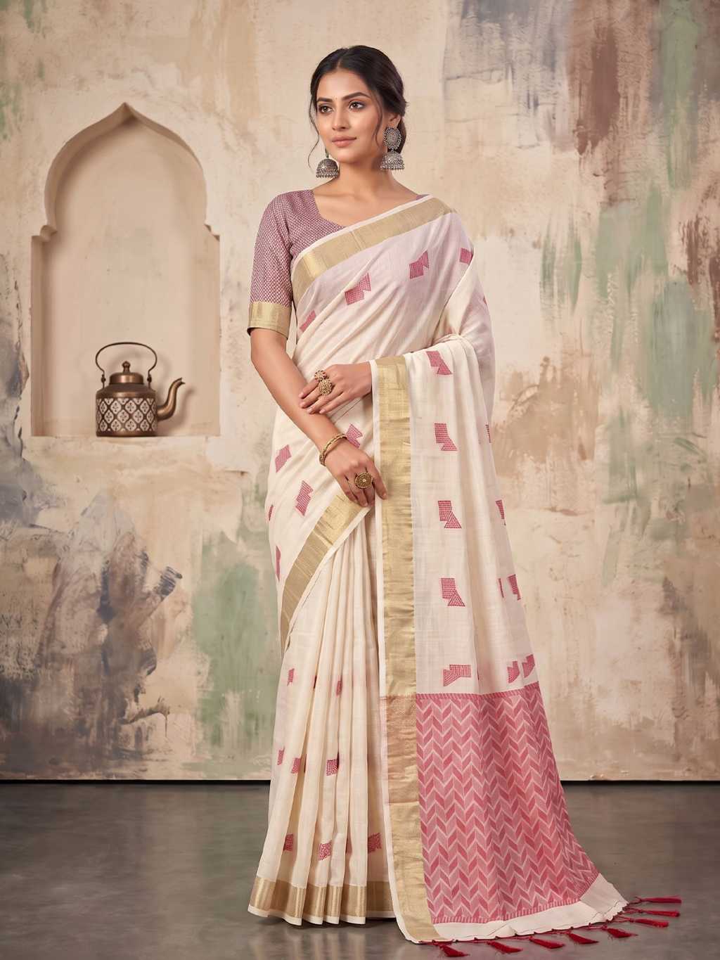 Astita Aarzoo Linen Saree Sari Catalog 8 Pcs (1) Astita Aarzoo Linen Saree Sari Catalog 8 Pcs - Image 2