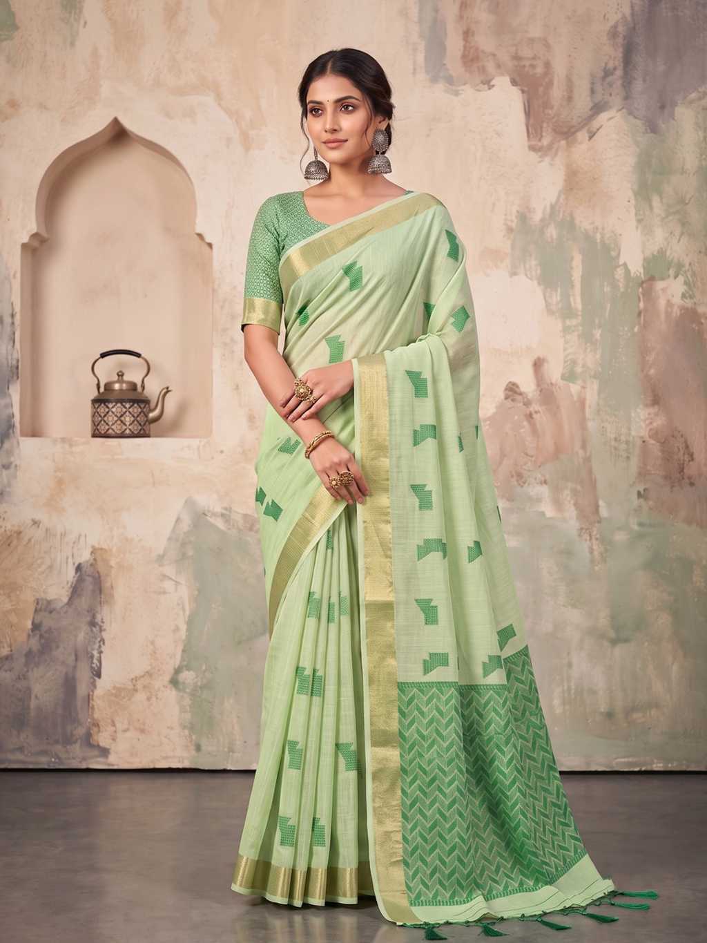 Astita Aarzoo Linen Saree Sari Catalog 8 Pcs (2) Astita Aarzoo Linen Saree Sari Catalog 8 Pcs - Image 3