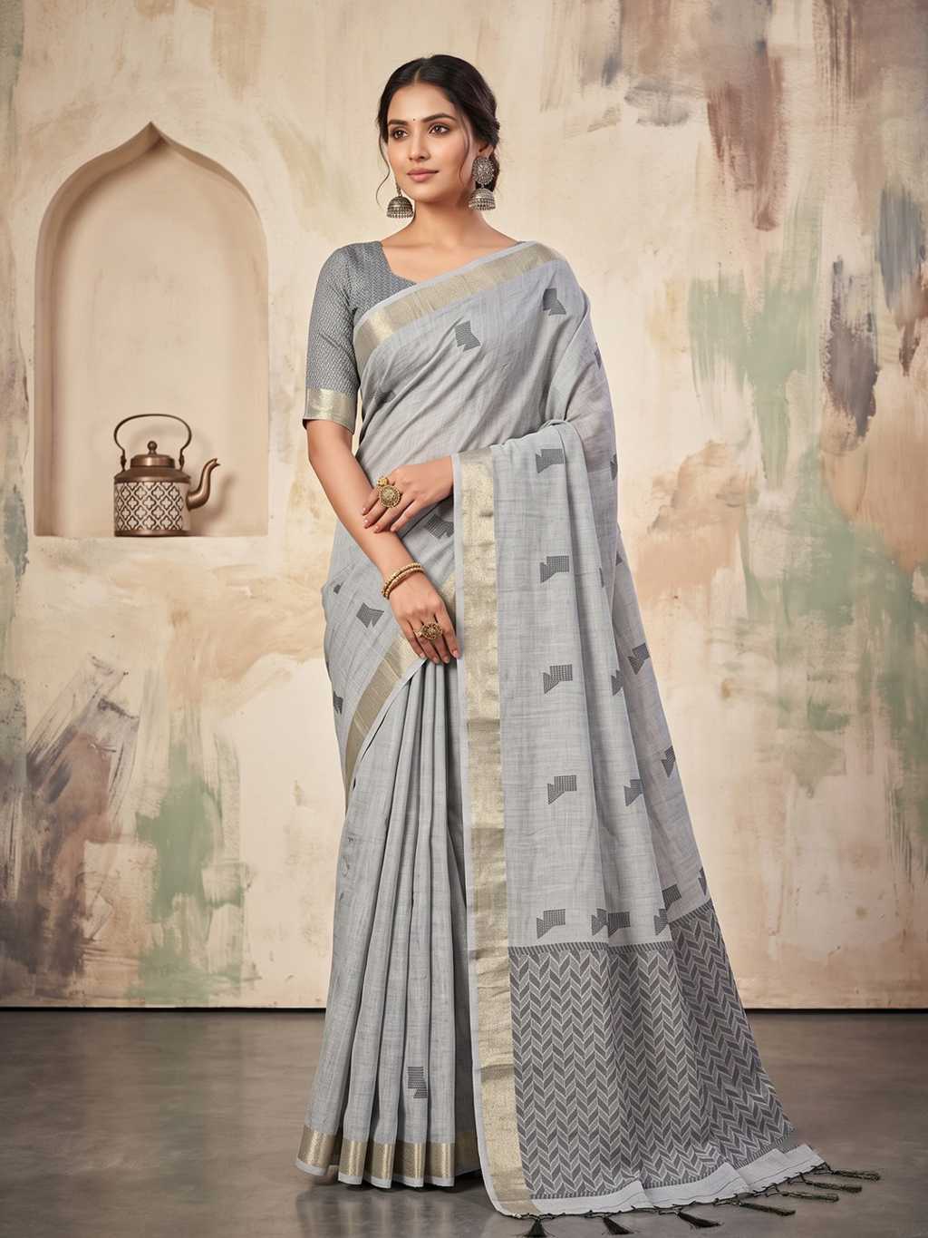 Astita Aarzoo Linen Saree Sari Catalog 8 Pcs (3) Astita Aarzoo Linen Saree Sari Catalog 8 Pcs - Image 4