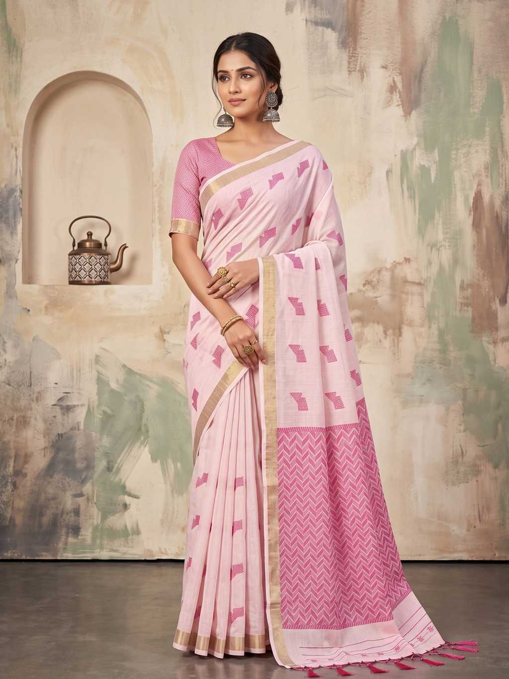 Astita Aarzoo Linen Saree Sari Catalog 8 Pcs (6) Astita Aarzoo Linen Saree Sari Catalog 8 Pcs - Image 7