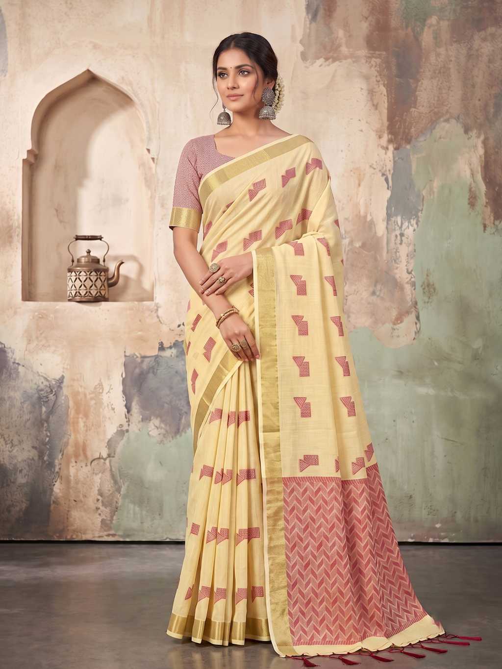 Astita Aarzoo Linen Saree Sari Catalog 8 Pcs (7) Astita Aarzoo Linen Saree Sari Catalog 8 Pcs - Image 8