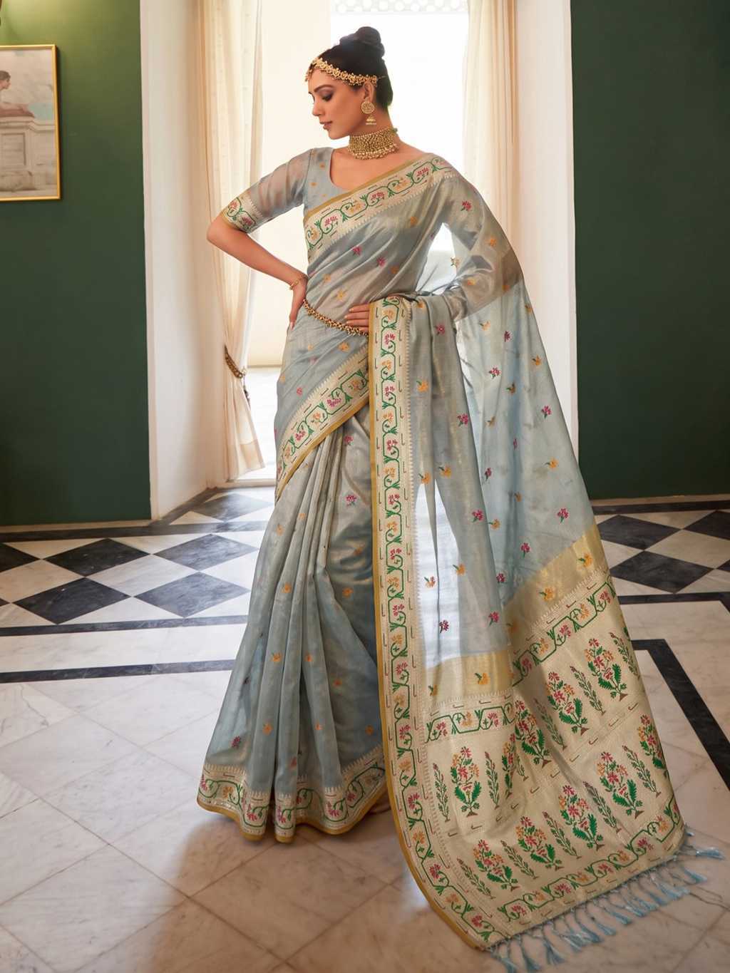 Astita Maheshwari Silk Saree Sari Catalog 6 Pcs (5) Astita Maheshwari Silk Saree Sari Catalog 6 Pcs - Image 6