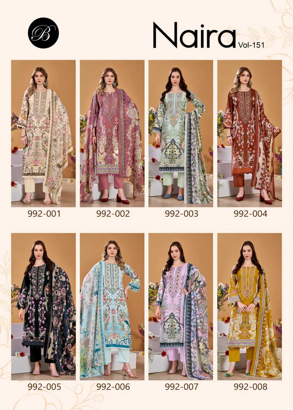 Belliza Naira Vol 151 Cotton Salwar Suit Catalog 8 Pcs (16) Belliza Naira Vol 151 Cotton Salwar Suit Catalog 8 Pcs - Image 16