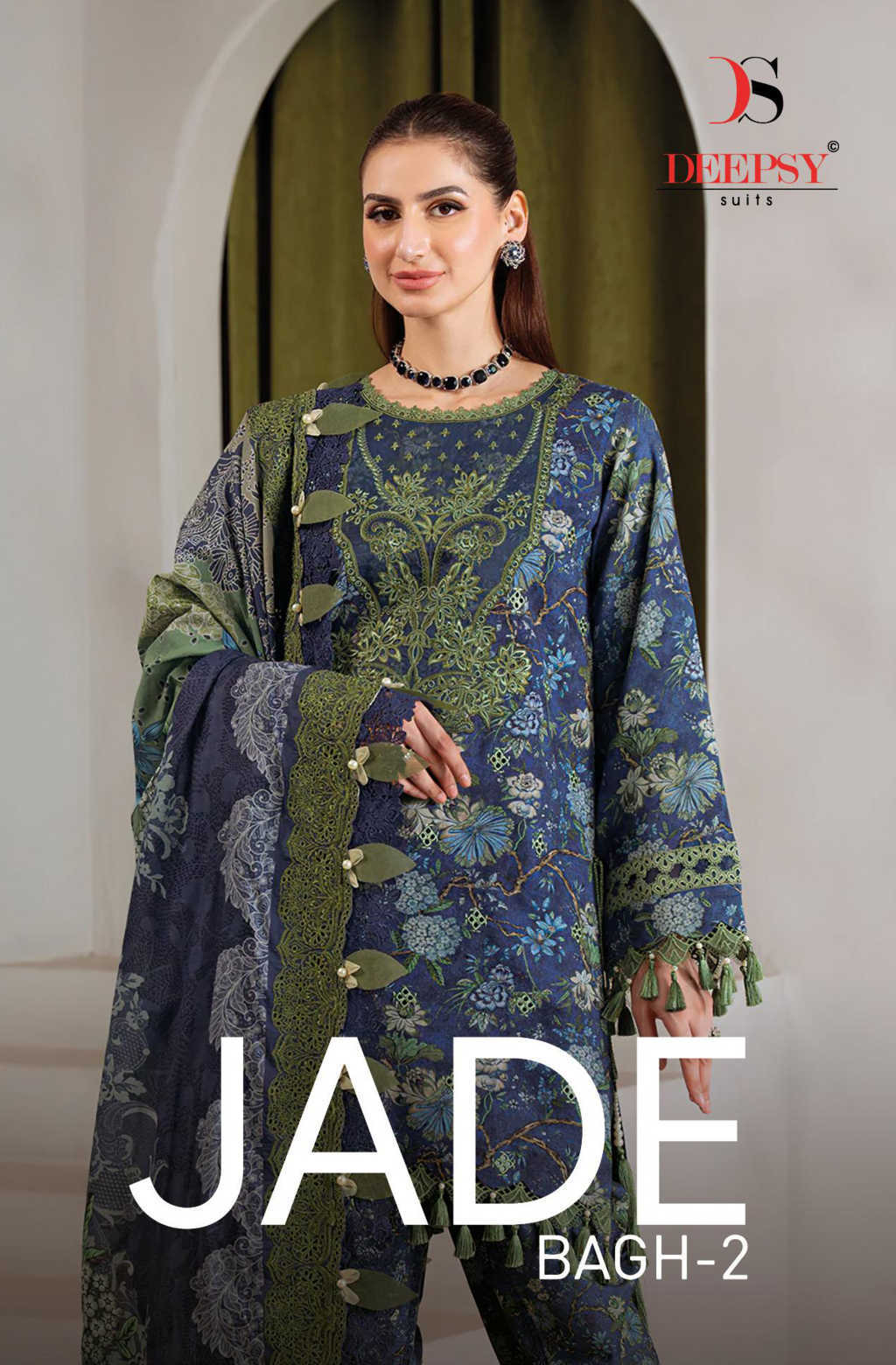 Deepsy Jade Bagh Vol 2 Chiffon Cotton Salwar Suit Catalog 8 Pcs (3) Deepsy Jade Bagh Vol 2 Chiffon Cotton Salwar Suit Catalog 8 Pcs - Image 4