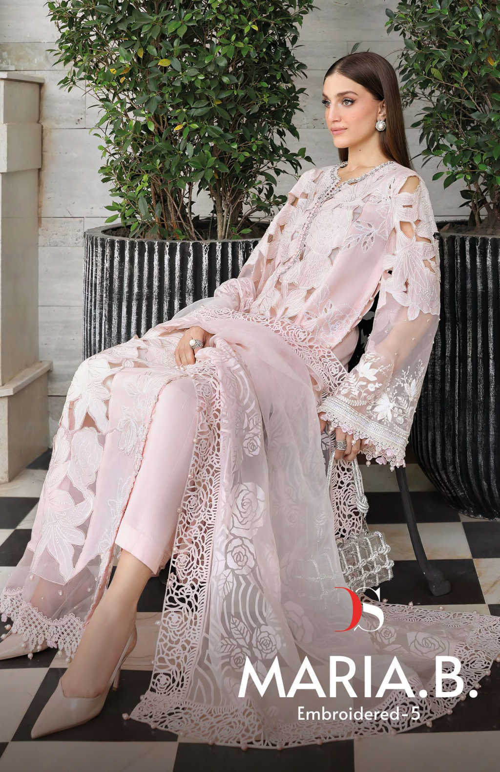 Deepsy Maria B Premium Embroidered Vol 5 Chiffon Cotton Salwar Suit Catalog 6 Pcs (2) Deepsy Maria B Premium Embroidered Vol 5 Chiffon Cotton Salwar Suit Catalog 6 Pcs - Image 3