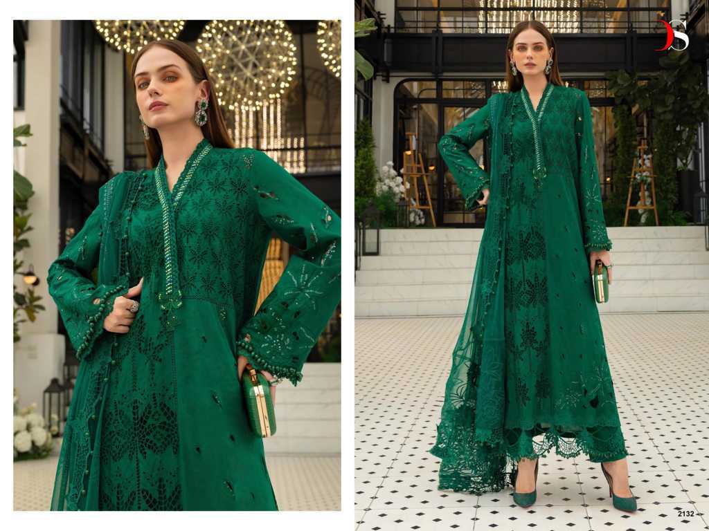 Deepsy Maria B Premium Embroidered Vol 5 Chiffon Cotton Salwar Suit Catalog 6 Pcs (3) Deepsy Maria B Premium Embroidered Vol 5 Chiffon Cotton Salwar Suit Catalog 6 Pcs - Image 4