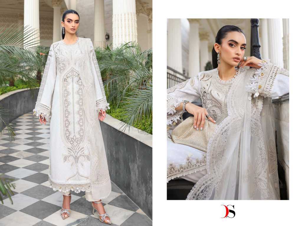 Deepsy Maria B Premium Embroidered Vol 5 Chiffon Cotton Salwar Suit Catalog 6 Pcs (4) Deepsy Maria B Premium Embroidered Vol 5 Chiffon Cotton Salwar Suit Catalog 6 Pcs - Image 5