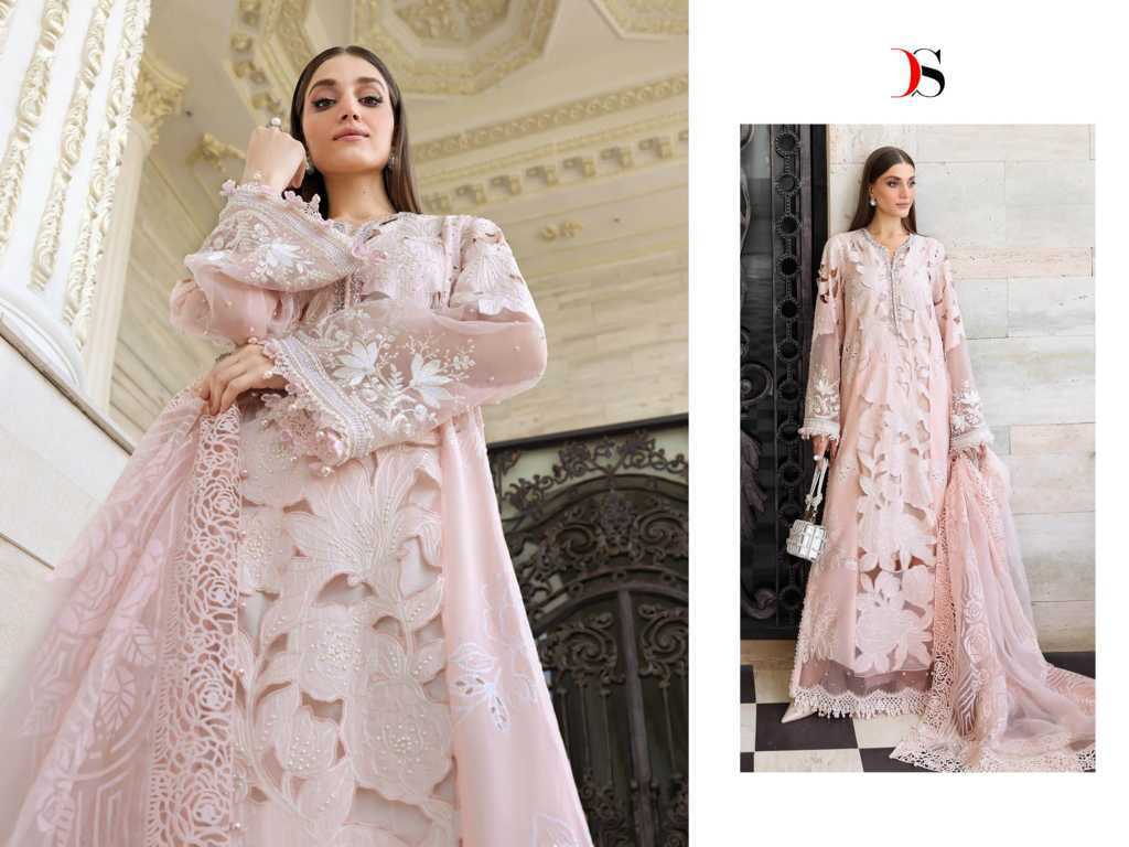 Deepsy Maria B Premium Embroidered Vol 5 Chiffon Cotton Salwar Suit Catalog 6 Pcs (6) Deepsy Maria B Premium Embroidered Vol 5 Chiffon Cotton Salwar Suit Catalog 6 Pcs - Image 7